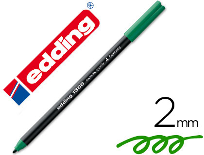 Rotulador edding 1300 tinta verde